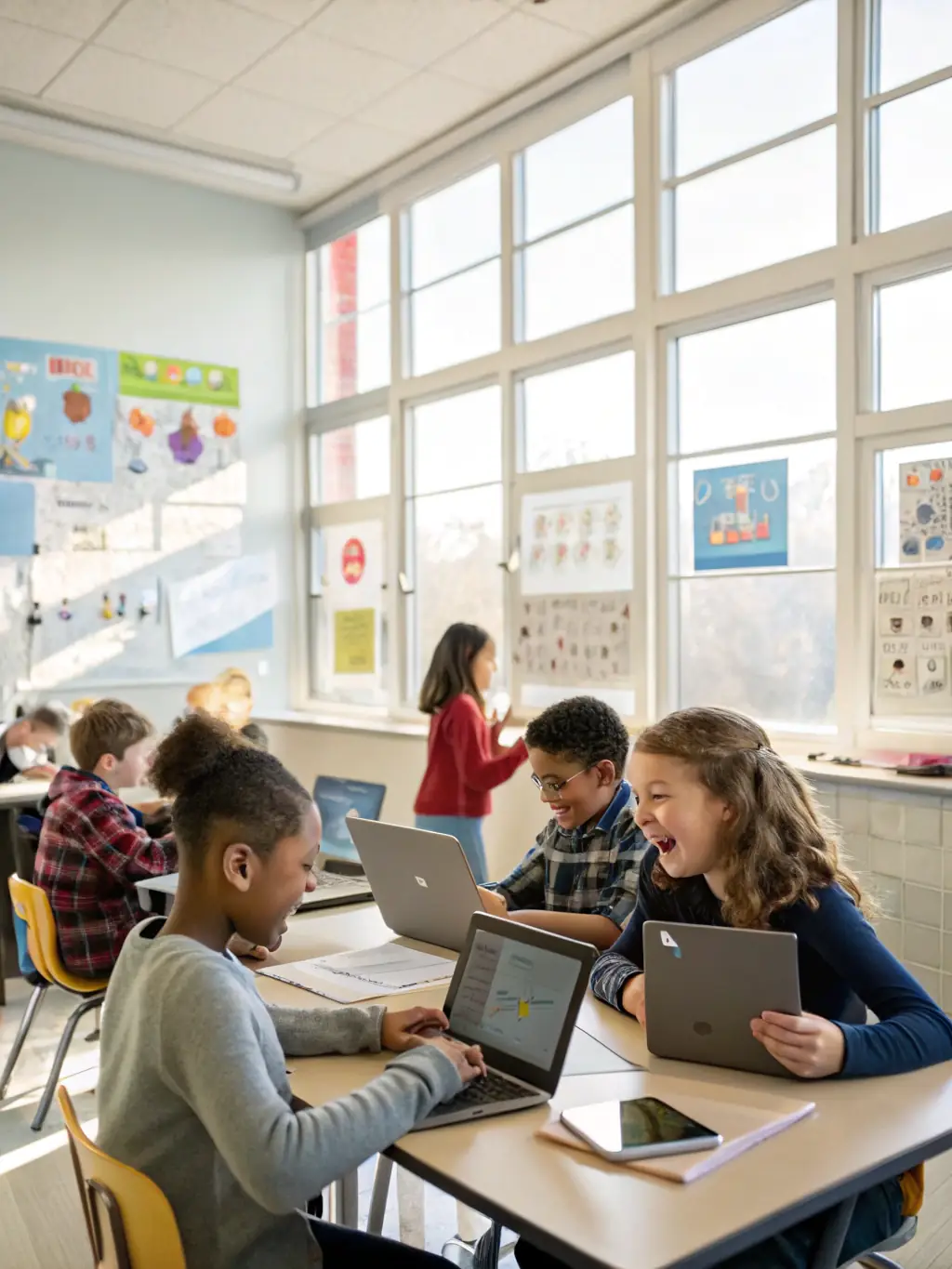 A student using a cutting-edge AI tool under the guidance of an instructor, highlighting the focus on advanced technology at Oz Academy.